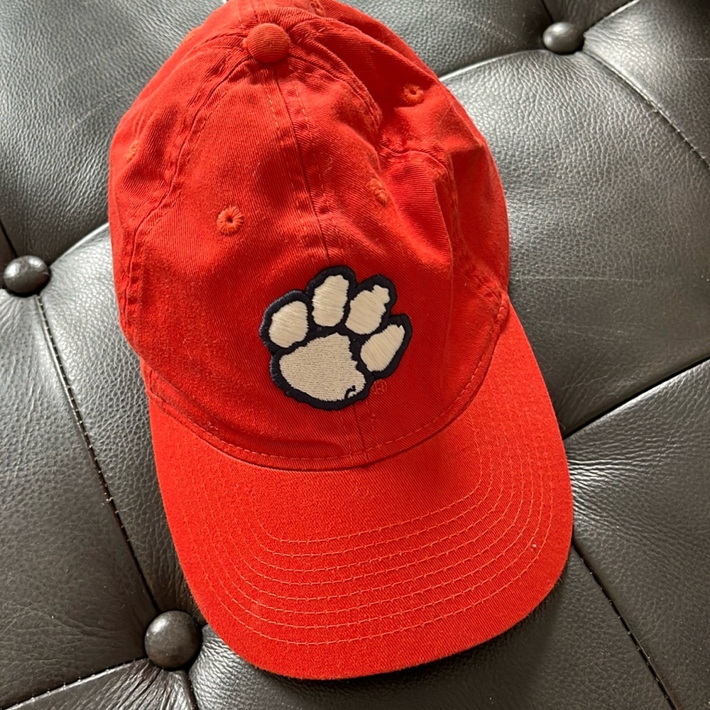 Clemson Legacy Orange baseball cap. Adjustable